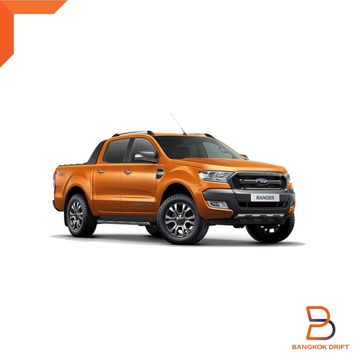 38P Aluminium Metallic Fender Flares for Ford Ranger PX2 Dual Cab Wildtrak (15-18)