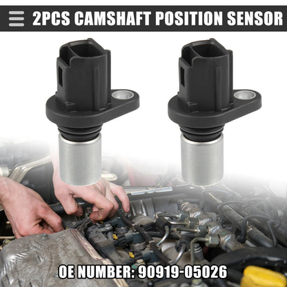 Camshaft Position Sensor 2 x Black for Toyota Camry (2002–2011)