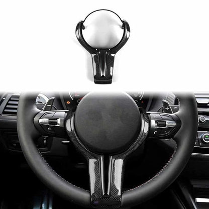 Soccer Patterns Carbon Fiber Steering Wheel Panel Replacement for BMW M2-6/X5/X6