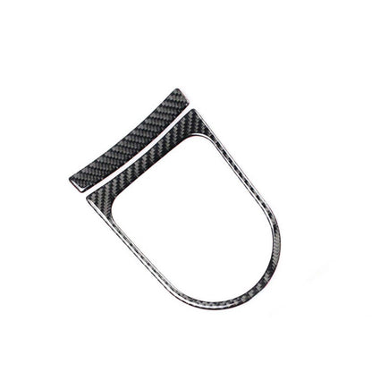 Carbon Fiber Gear Shifter Bezel Cover Trim For Ford Mustang 2014- 2018