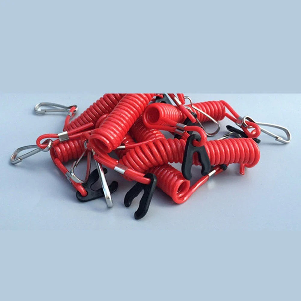 Boat Engine Safety Lanyard Cord 2 Pack for Outboard Motors Ignition Cut Off