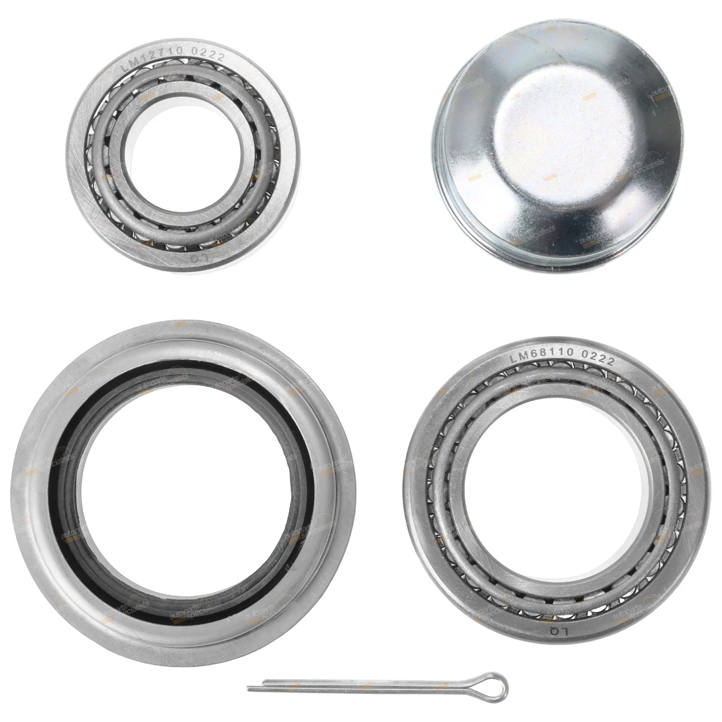 Marine Trailer Wheel Bearing Kit 45mm Square Axle for Ford Type Axels