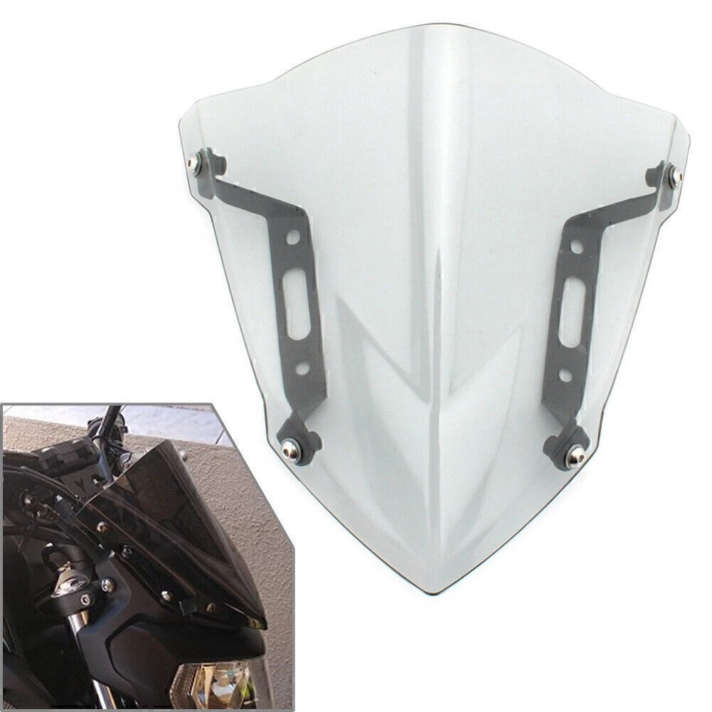 Grey Windshield Wind Deflector for Yamaha MT-07/FZ-07 (2018-2021)