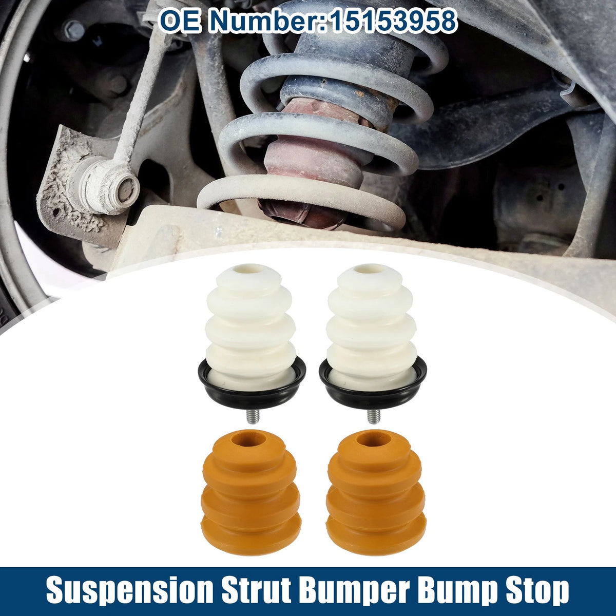 Suspension Strut Bumper Bump Stop 1 Set for Chevrolet Silverado