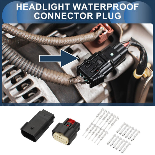 1 x Headlight Waterproof Connector Plug for Buick