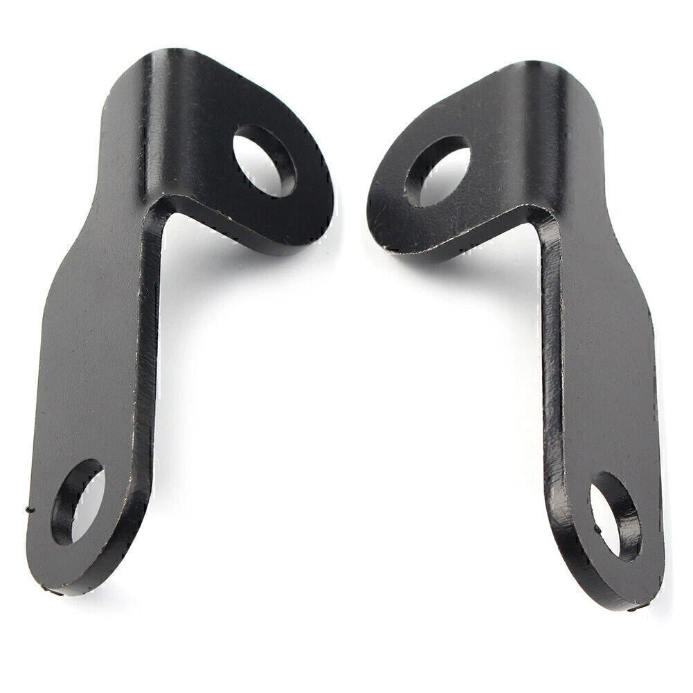 Black Fork Clamp Turn Signal Light Mounts for Harley Motorcycle