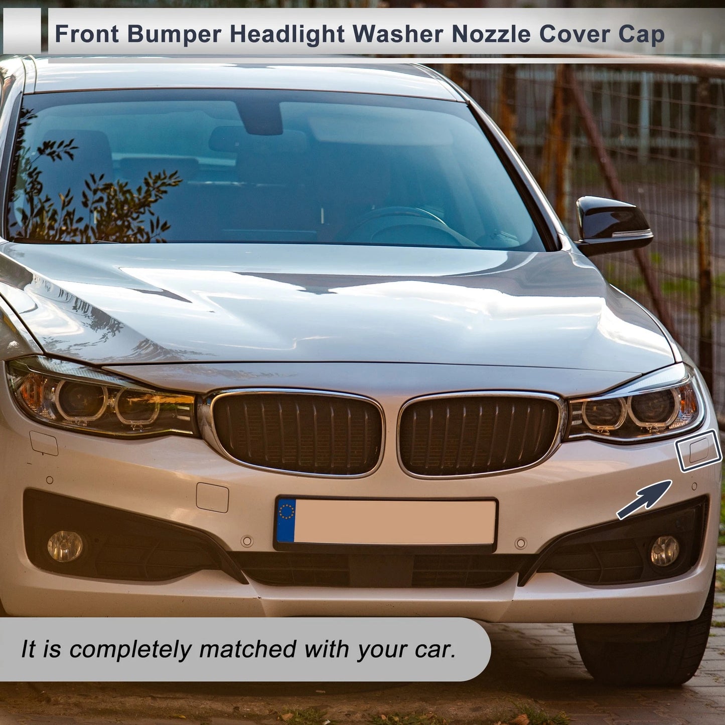 Front Left Washer Nozzle Cover for BMW 335i GT xDrive (2013-2015)