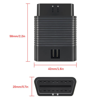 16 Pin Male to Female OBD2 Diagnostic Adapter for Partner