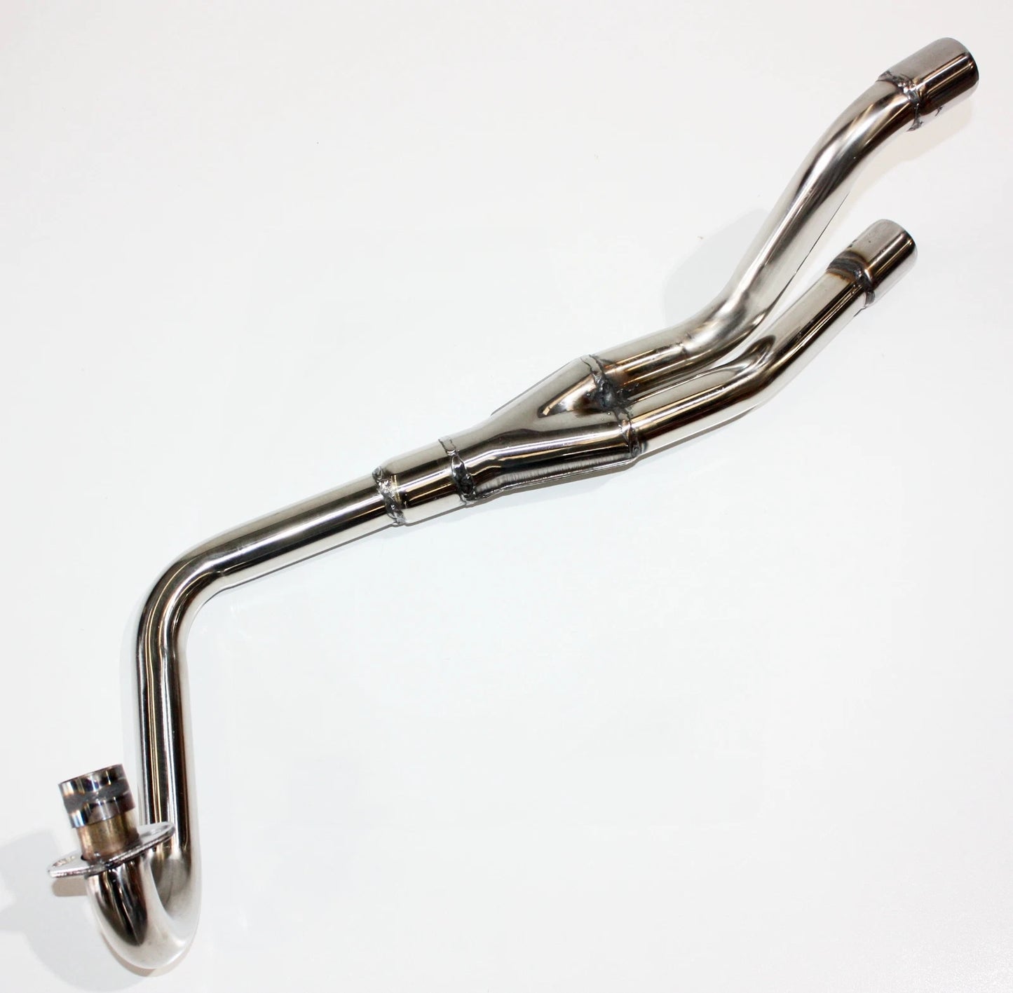 Twin Bigbore Exhaust Pipe + GOLD Muffler for 125cc 150cc 160cc Dirt Bikes