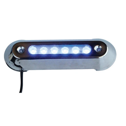 LED Underwater Lights for Boats Blue Stainless Cover Fully Sealed x 2