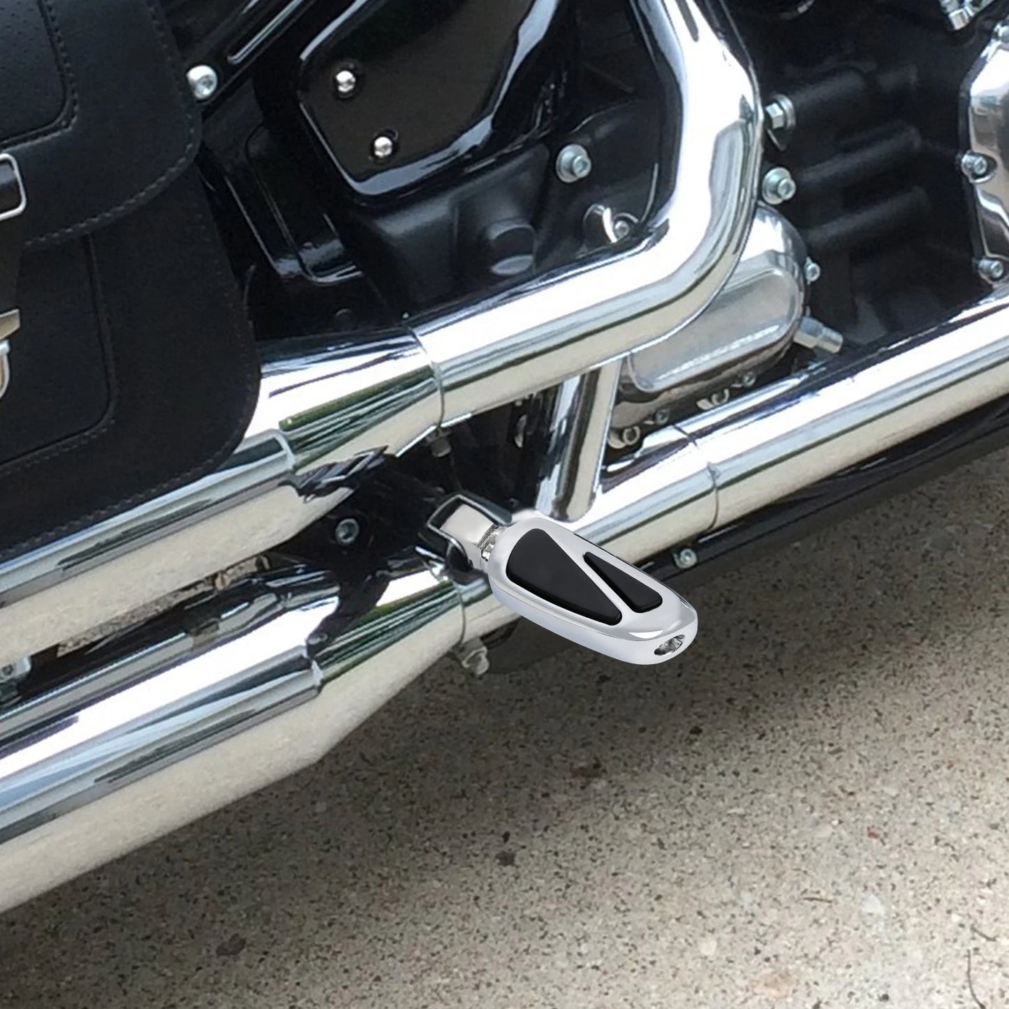Chrome Male Mount Footrest Pegs for Harley Touring Sportster XL883 1200
