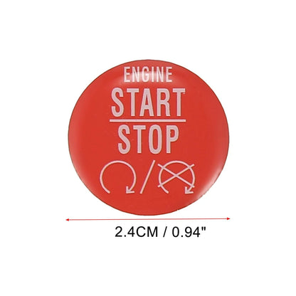 Red Engine Start Stop Button Cover Sticker for Dodge Charger Challenger (2015-2021)