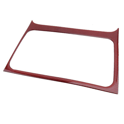 Red Carbon Fiber Console Storage Box Trim for Honda Civic (2006-2011)