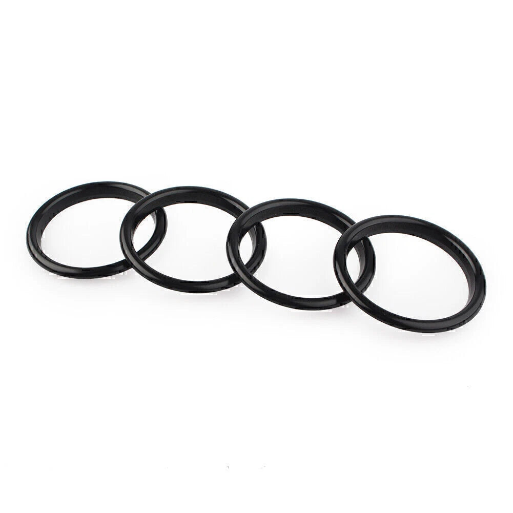 4 x Air Vent Cover Rings for Audi A3 S3 (2012-2019) - Black