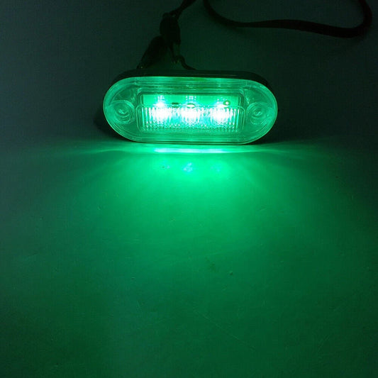 12V 3 SMD LED Green Signal Light for Truck Trailer RV Boat Car (2010-2023)