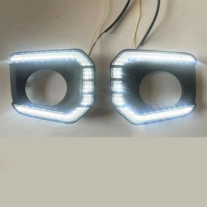 LED DRL Turn Signal Fog Light Bezel for Toyota Tacoma (2016-2023)