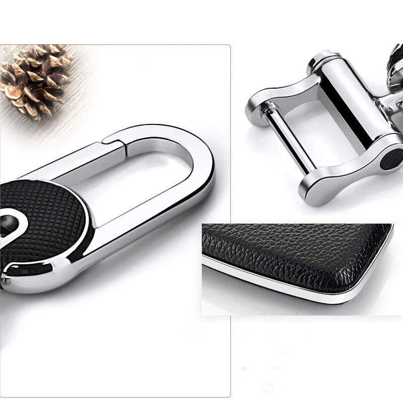 Leather White FOB Key Cover Bag Case Fit For Land Rover LR4 Discovery Sport