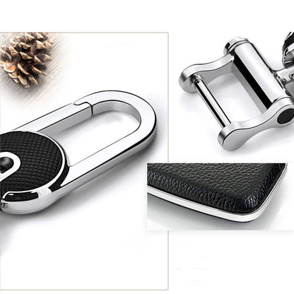 Leather White FOB Key Cover Bag Case Fit For Land Rover LR4 Discovery Sport