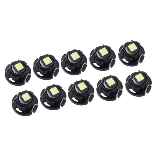 10x White T4.7 Neo Wedge LED Light Bulbs for A/C Climate Control Switches