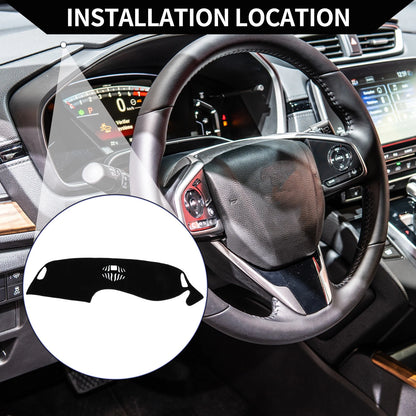 Dashboard Cover Mat for Honda ZR-V 2023-2024 Sun Protector Pad Black 1 Set