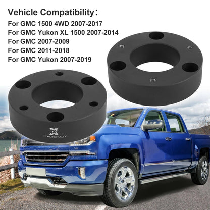 2.5in Front Leveling Lift Spacers Kit for Silverado 1500 4WD (2007-2017)