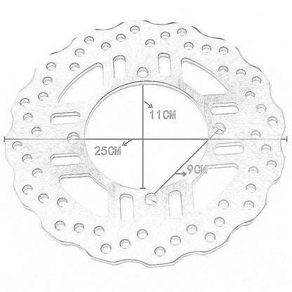 Rear Brake Disc for Kawasaki KLZ1000 Versys 1000 Ninja ZX-14 (2010-2023)