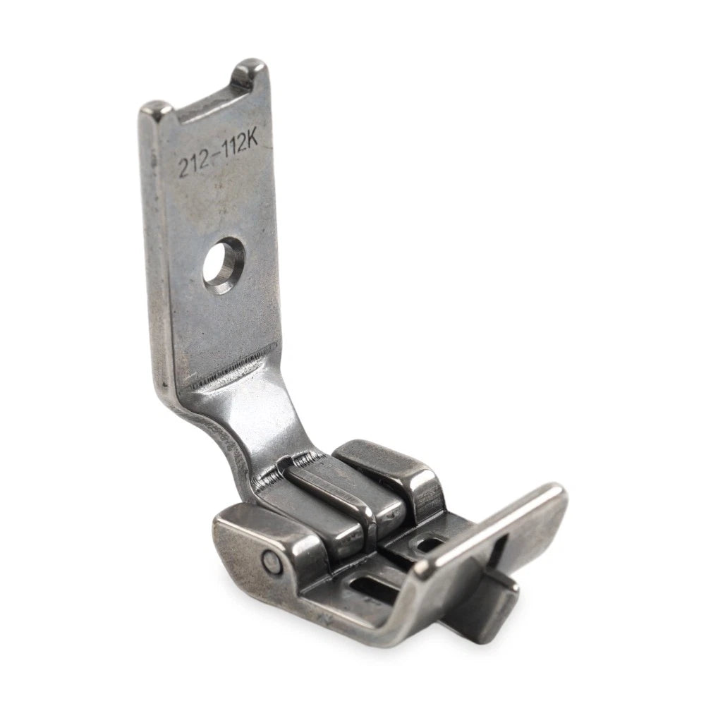 Double Needle Center Edge Foot with Spring Guide for SINGER 112W, JUKI LH-515