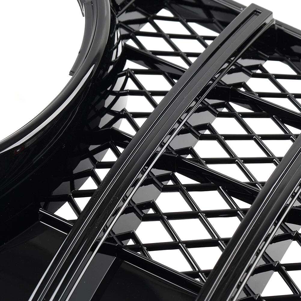 GTR Style Front Bumper Grille for Benz GLK Class X204 (2013-2015) Black