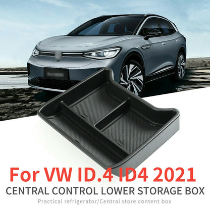 Center Console Storage Box Tray Organizer Accessories for VW ID.4 (2021–2023)