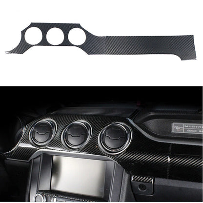 Real Carbon Fiber Interior Dashboard Panel Trim fit For Ford Mustang 2015-2018