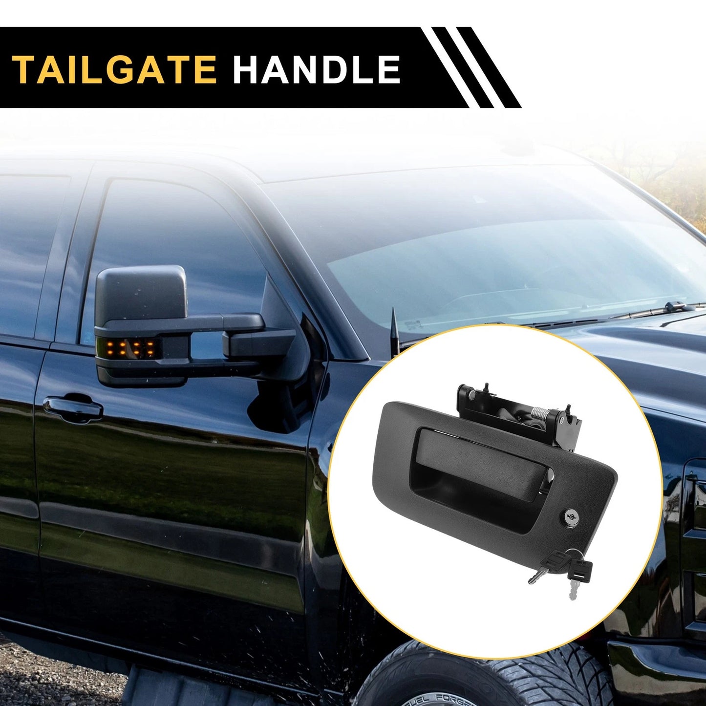 Liftgate Latch Tailgate Handle for Chevrolet Silverado 2500 & GMC Sierra 1500