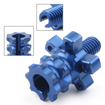 M8 8MM Clutch Brake Lever Cable Adjuster Screw for Motorcycle Dirt Bike Blue