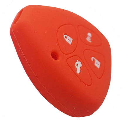 2 x Silicone 4 Button Key Shell Case Cover for Toyota Corolla, Camry, RAV4