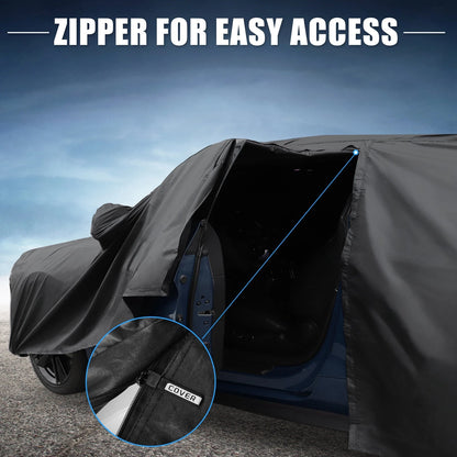 Waterproof 210D-PU Oxford Vehicle Cover for Nissan X-TRAIL (2010-2023) Black