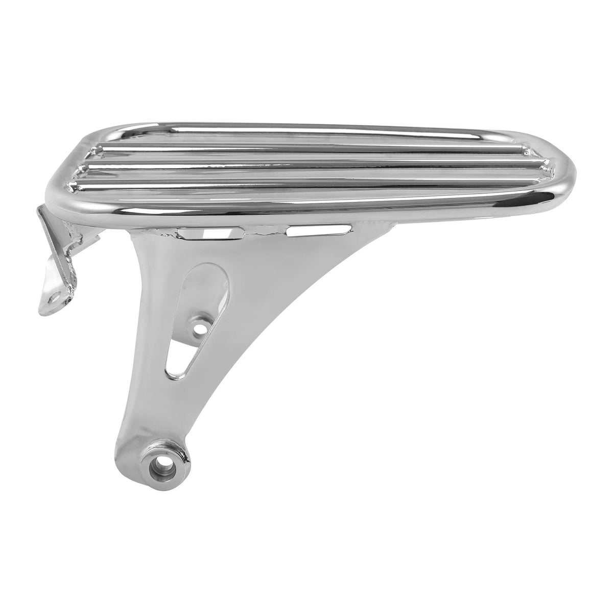 Chrome Five Bar Solo Seat Luggage Rack for Harley Softail Deluxe (2018-2025)
