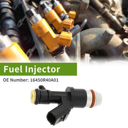 Fuel Injector 16450R40A01 for Honda Civic Si 2012-2015 (1 Pc) Black