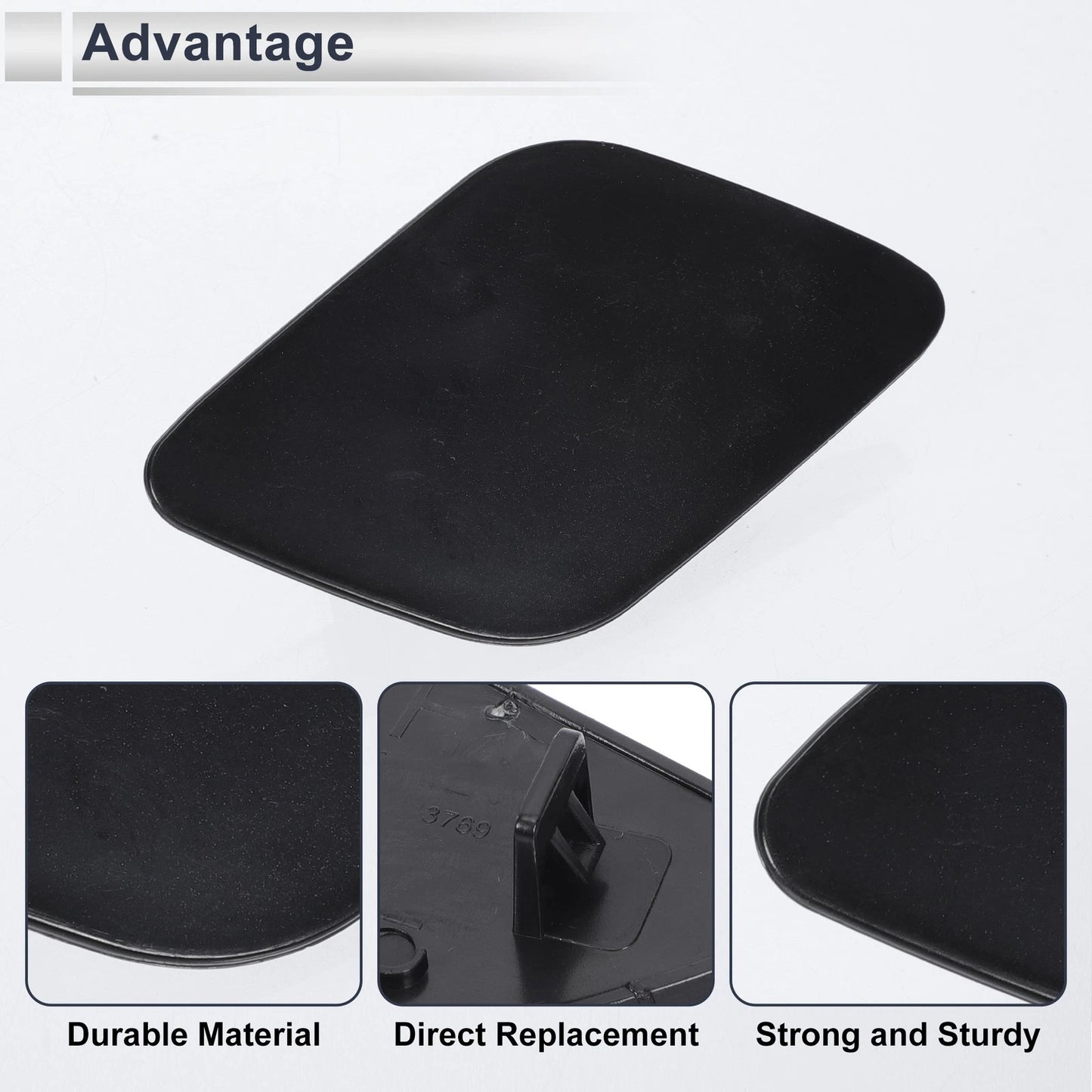 Bumper Headlight Washer Nozzle Cover for Volvo (Unpainted) (2001-2007)