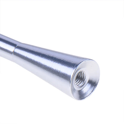 Chrome Universal 8CM Short Stubby Antenna for Car AM/FM Radio Mast & Screw