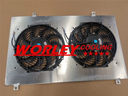 Aluminum Shroud + Fans for Nissan Y60 Patrol GQ 4.2L TB42S TB42E (1987-1997)