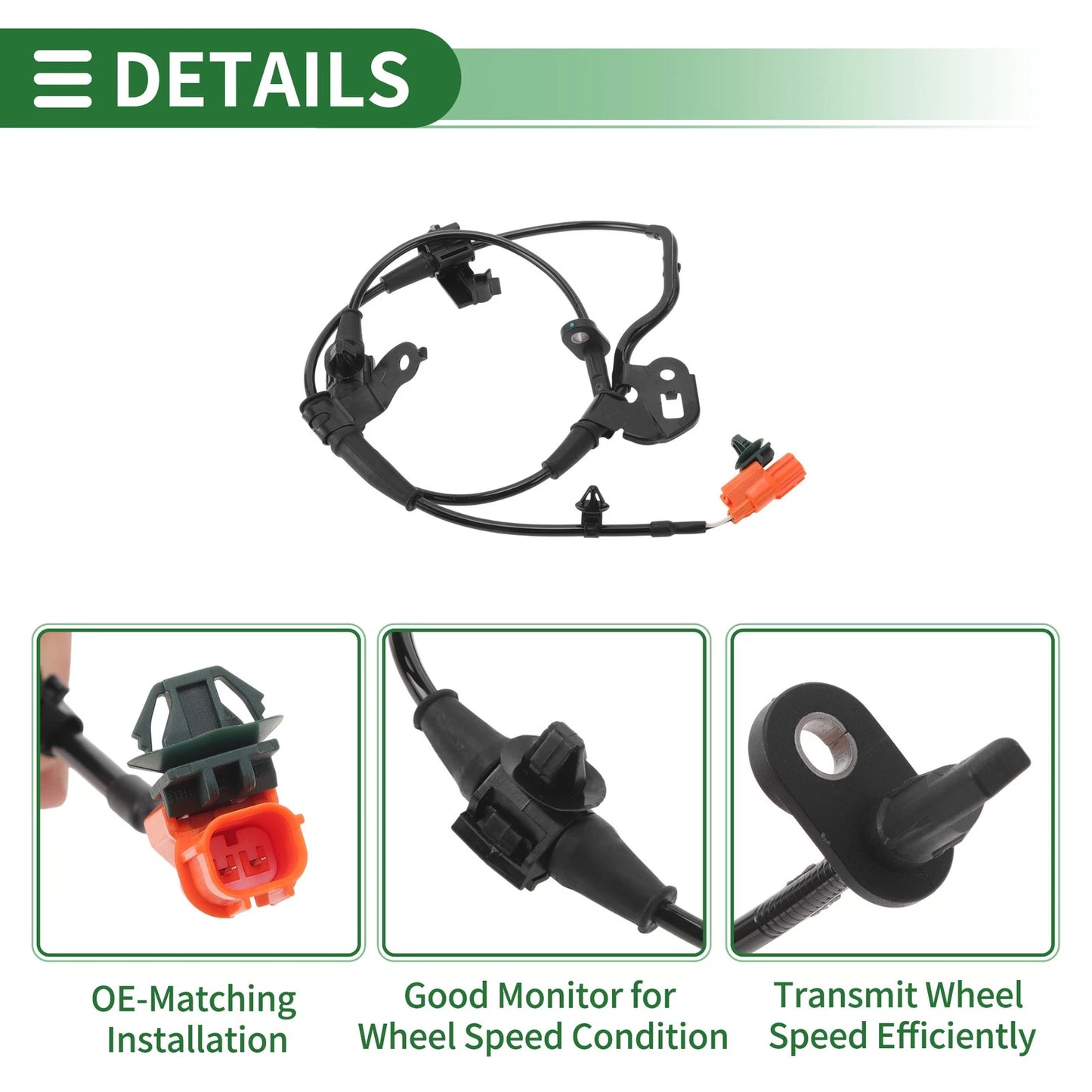 ABS Wheel Speed Sensor for Honda Ridgeline 2006-2014 (2 x Sensors)
