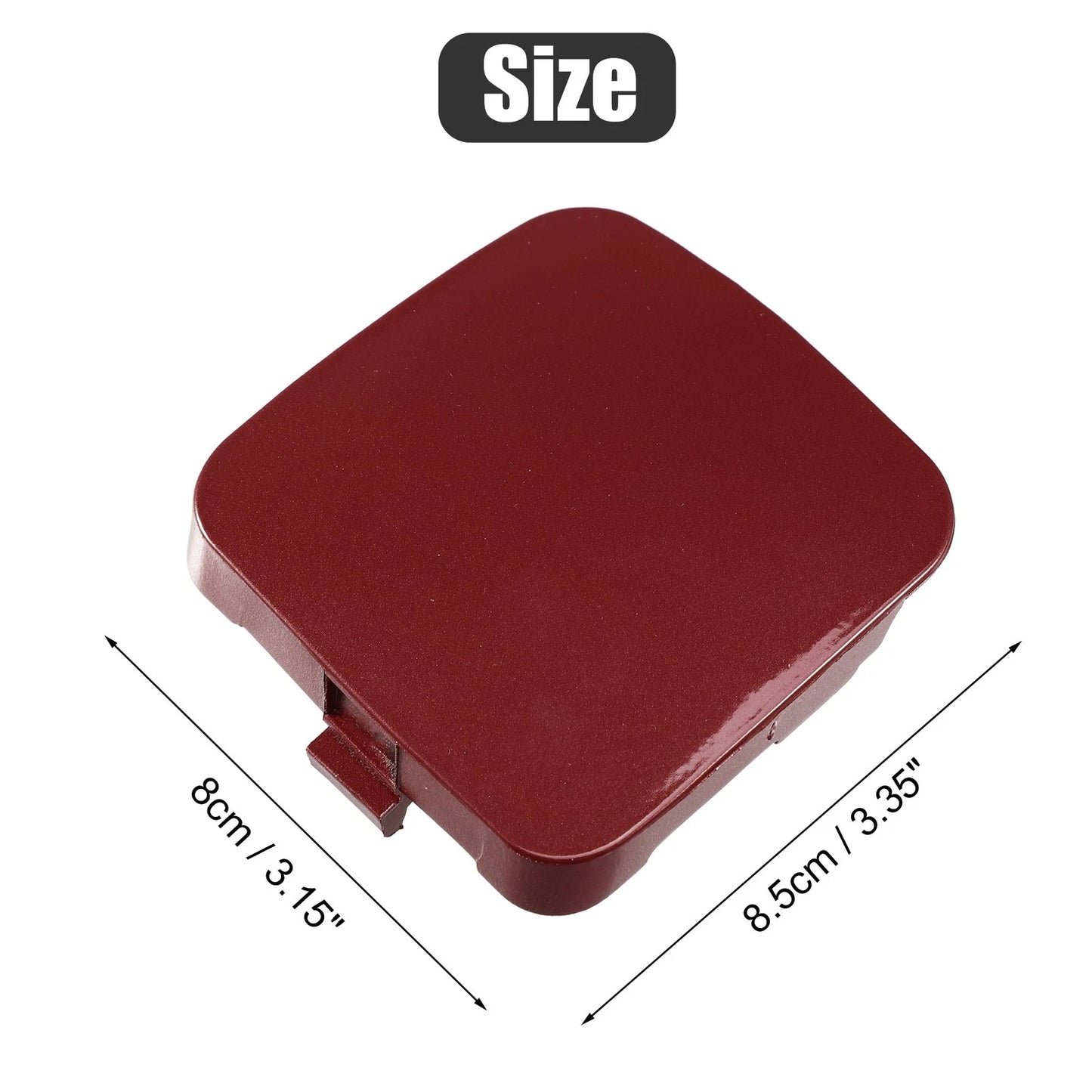 Front Right Bumper Tow Hook Cover for Toyota Rav4 (2013-2018) - Red