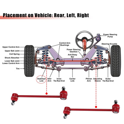 Front Sway Bar Links for Toyota Solara (2000-2003)