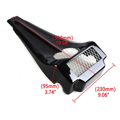 Vivid Fairing Chin Spoiler Scoop Black for Harley Road King & Street Glide