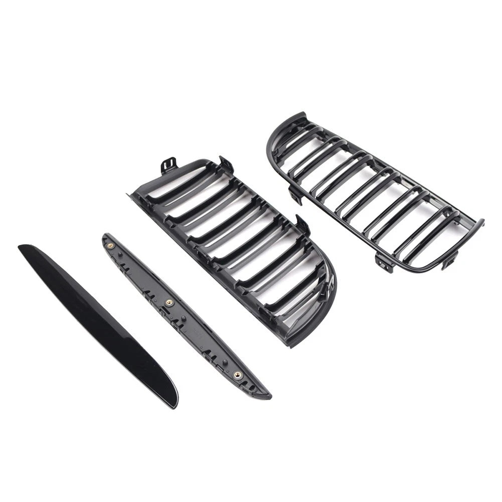 Dual Slat Front Kidney Grille for BMW 3-Series E90 E91 (2005-2008)