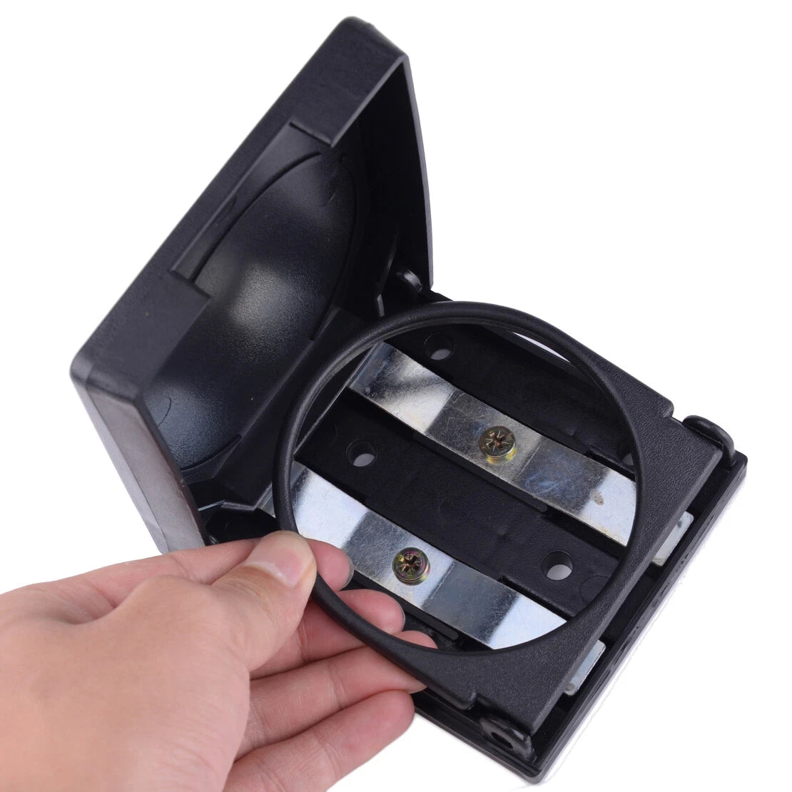 Universal Car Folding Cup Holder Drink Holder for Truck Boat Van Black