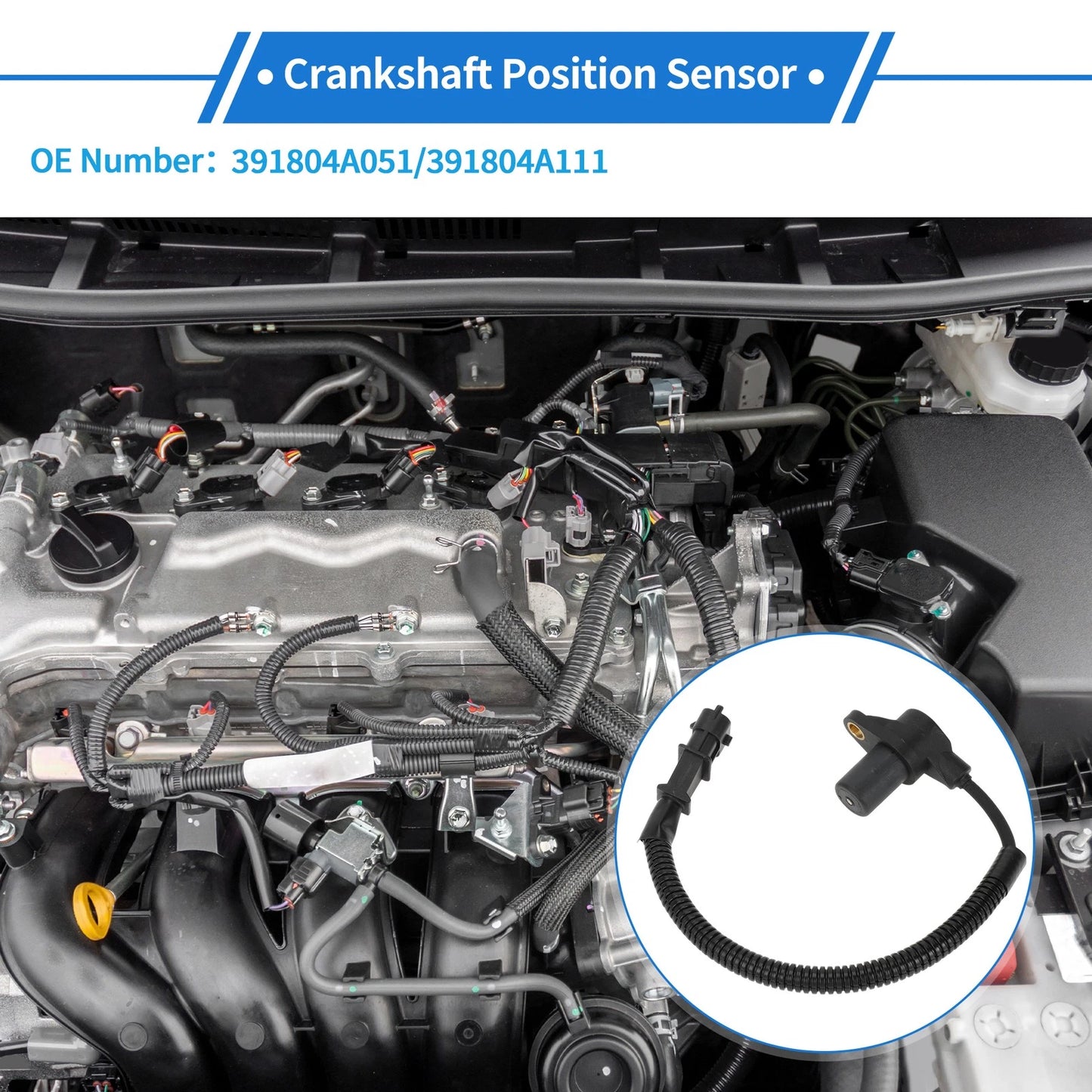 Crankshaft Position Sensor for Kia Sorento 2.5 CRDi (2002)