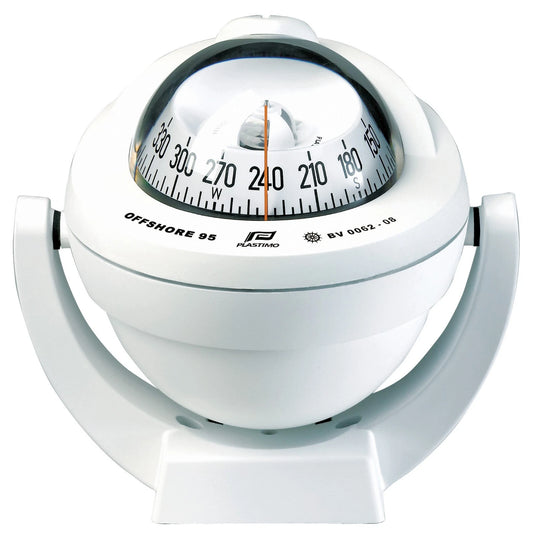 Boat Marine Compass Plastimo Offshore 95 Bracket White Conical LED Light