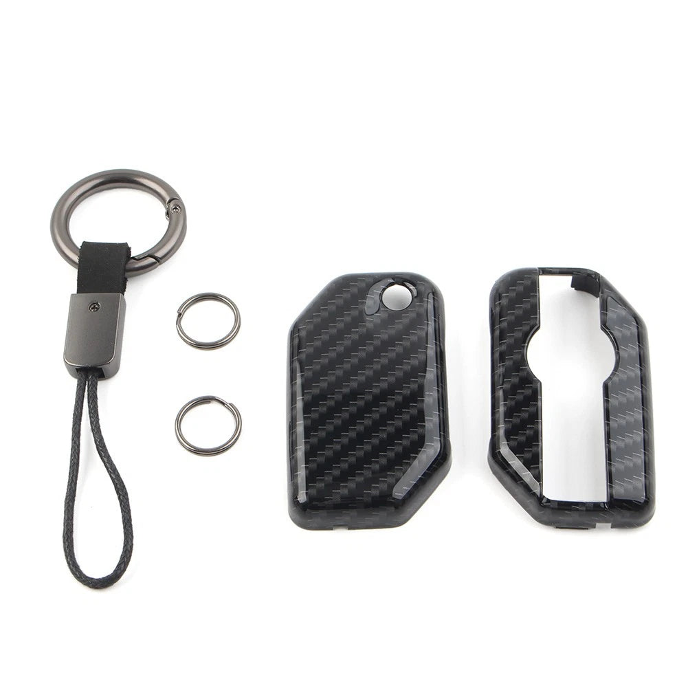 Key Chain Procter Cover Fob Carbon Fiber for BMW F750GS F850GS R1200GS R1250GS (2018-2023)