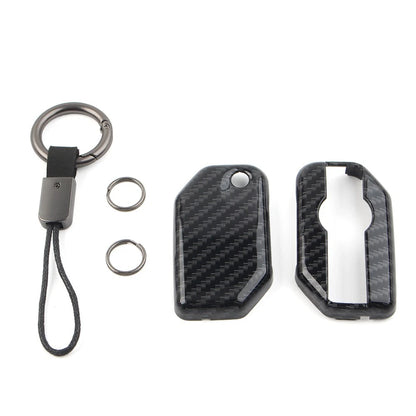 Key Chain Procter Cover Fob Carbon Fiber for BMW F750GS F850GS R1200GS R1250GS (2018-2023)