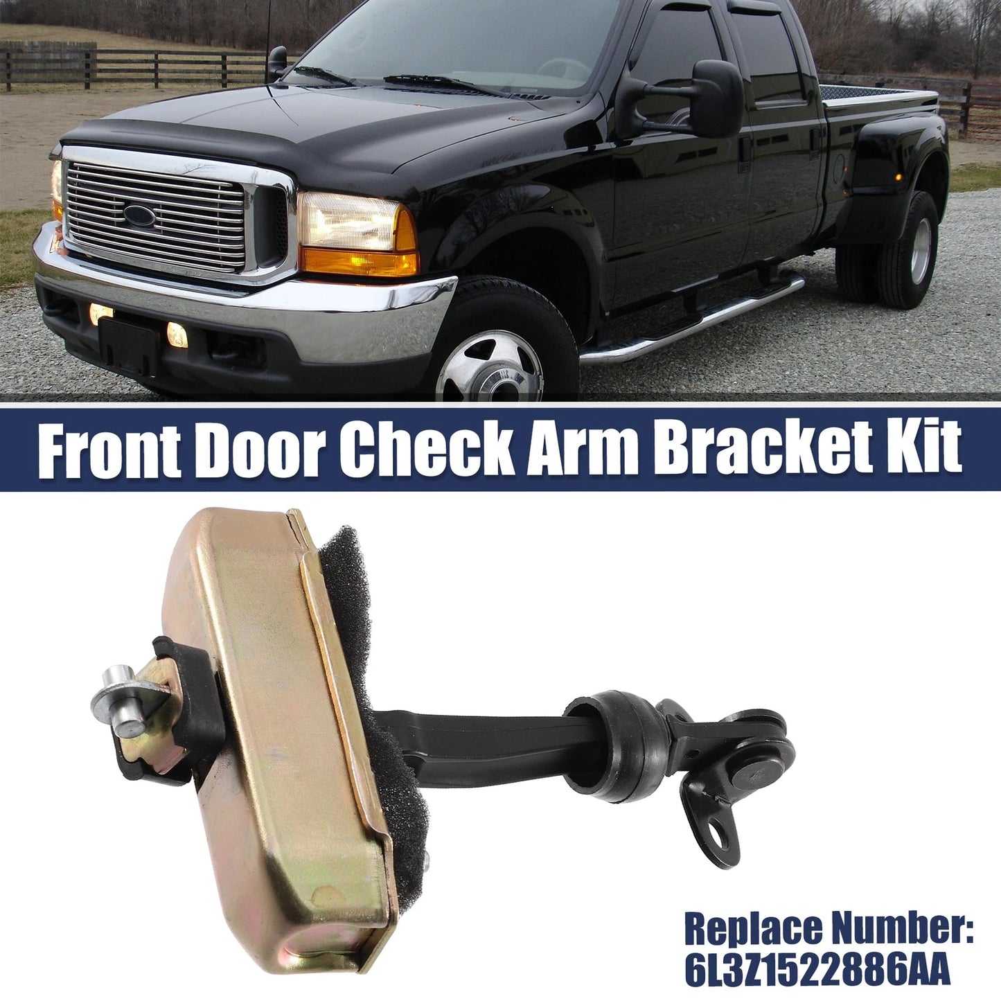 Front Left Right Door Check Stop for Ford F150, Lincoln Mark LT (2004-2008)